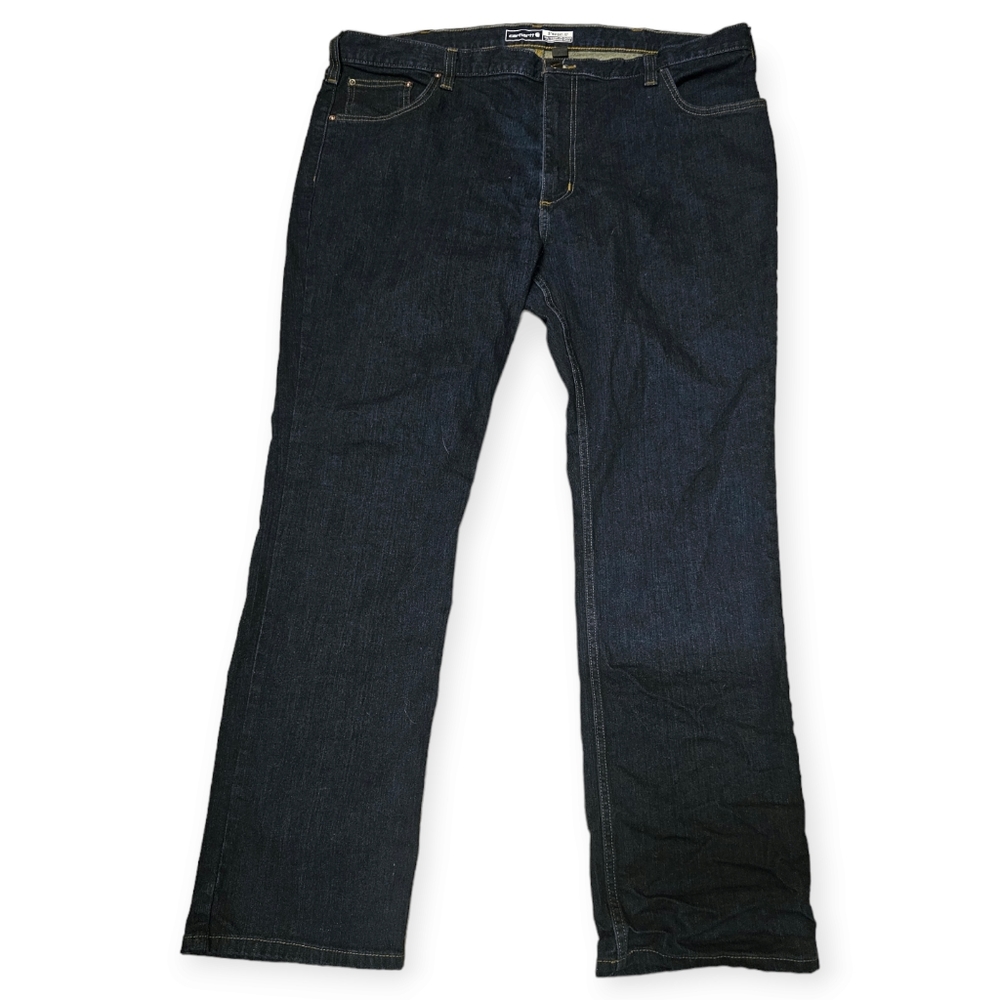 Carharrt Rugged Flex Straight Fit Tapered Dark Wash Jeans